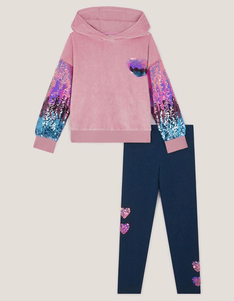 Monsoon Children Komplet za devojčice, Roze-teget