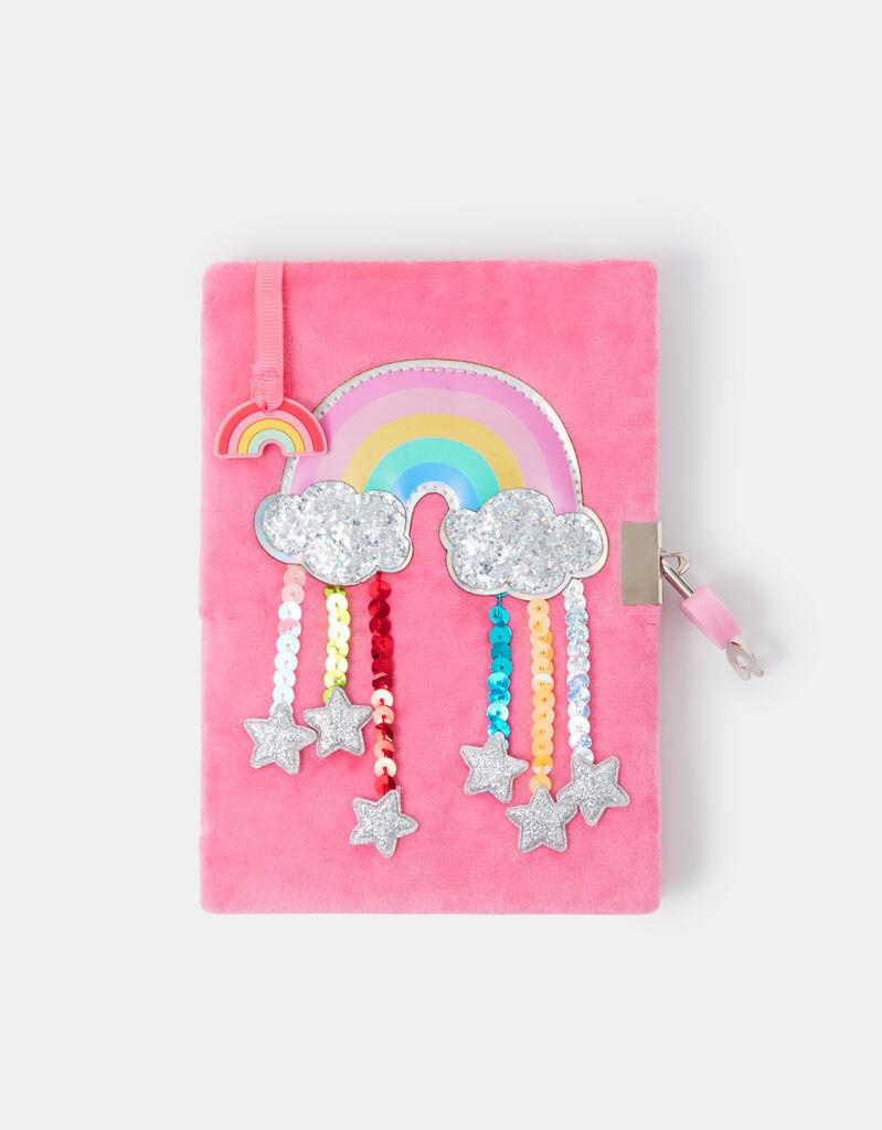 Monsoon Children Sveska Rainbow Lockable, Roze