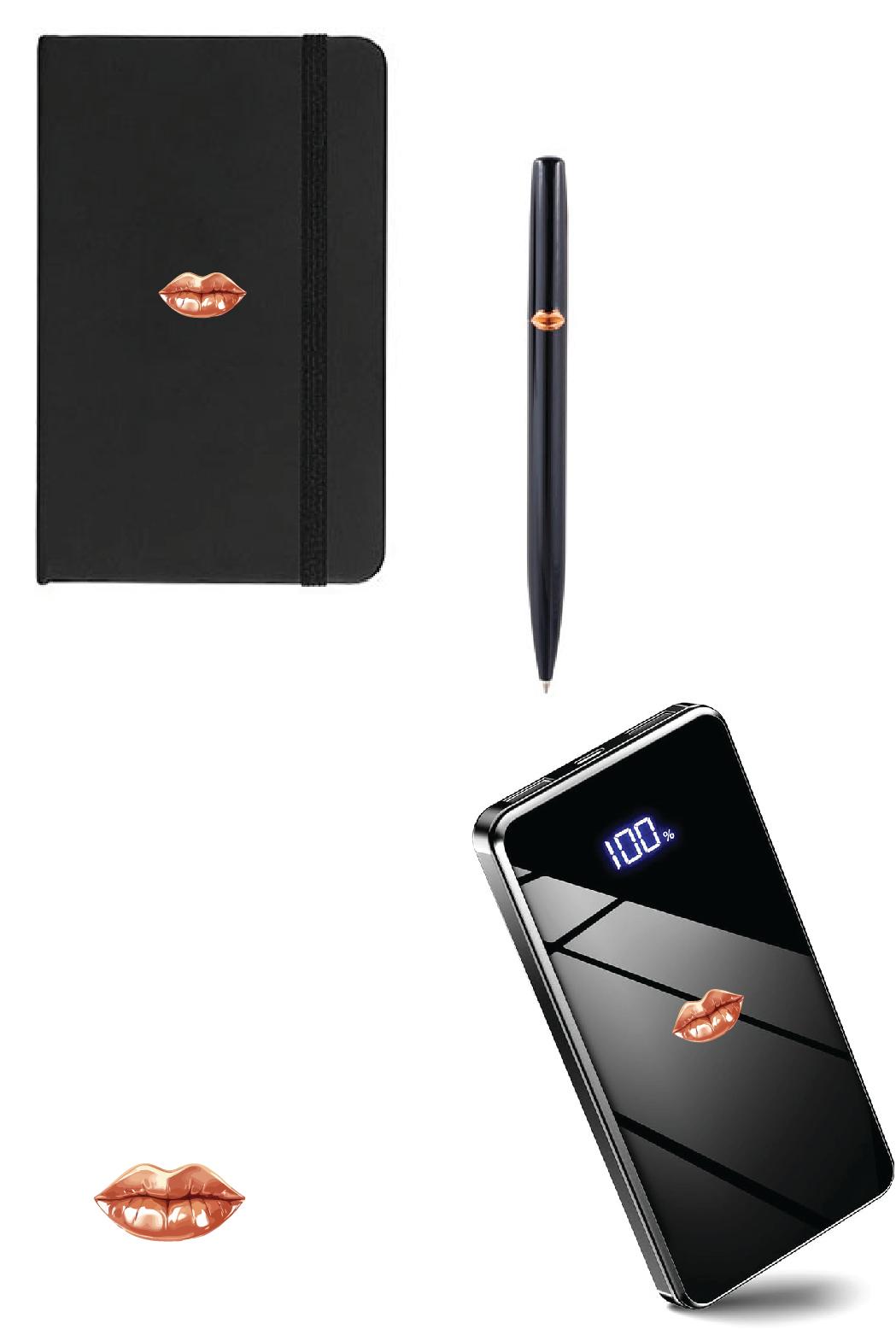 Poklon set "USNE" Rokovnik + olovka + power bank