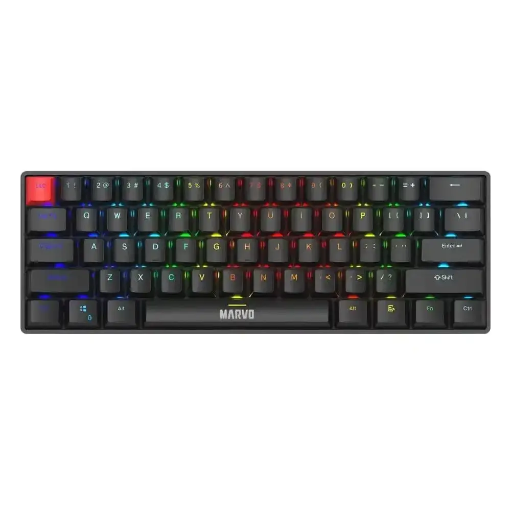 MARVO Gaming mehanička tastatura, Saber 61, KG933G, USB, Crna