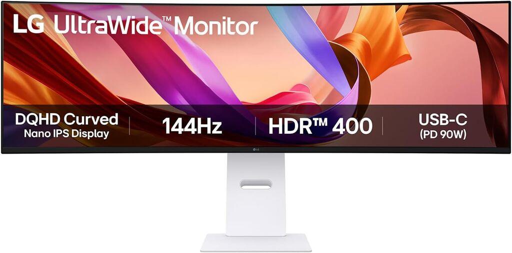 LG Gaming monitor 49U950A-W 49"/IPS,zakrivljen,21:9/5120x1440/144Hz/1ms MBR/HDMIx2,DP,USB,USB C/Freesync