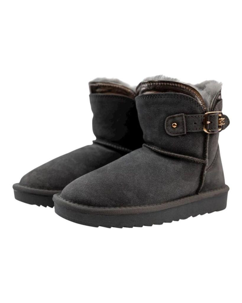 Squareonline Ženske kožne čizme, Sive