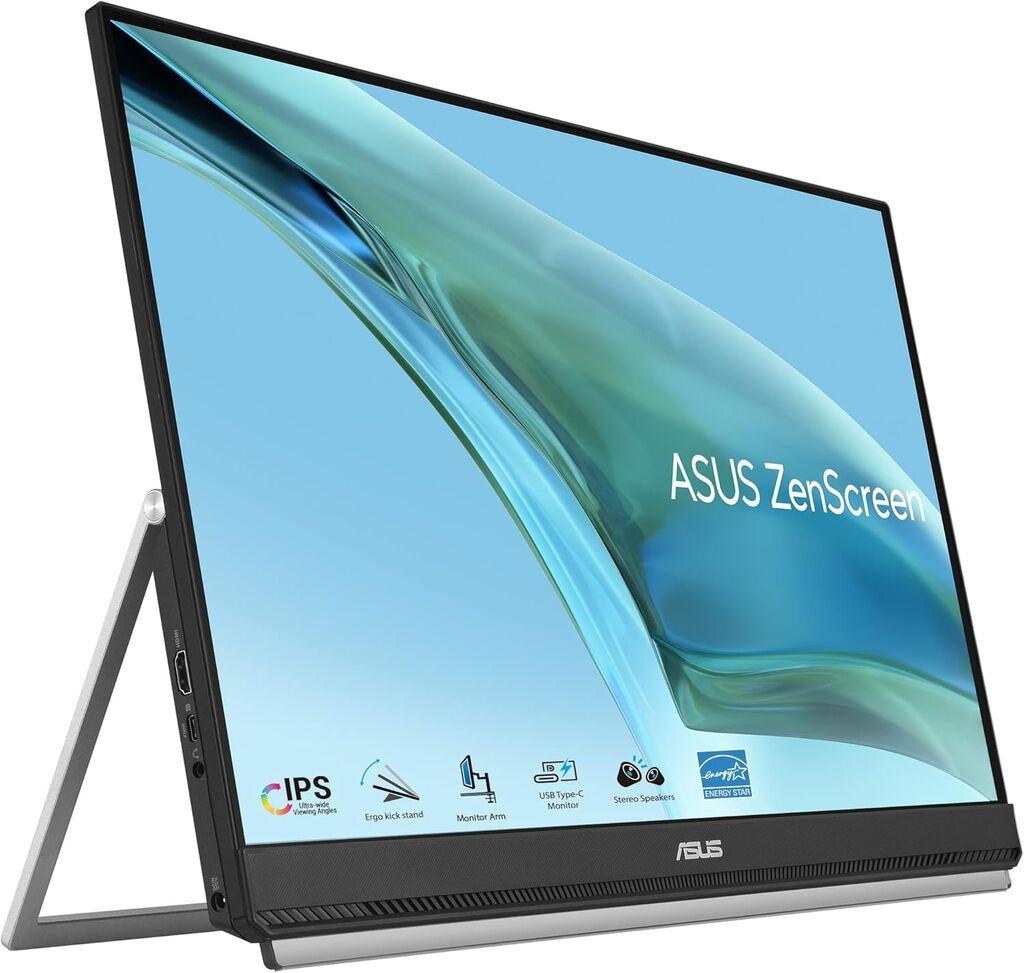 Asus Monitor ZenScreen MB249C 24"/IPS/1920x1080/75Hz/5ms/HDMI,USB/Adaptive Sync/VESA/zvučnici/crna