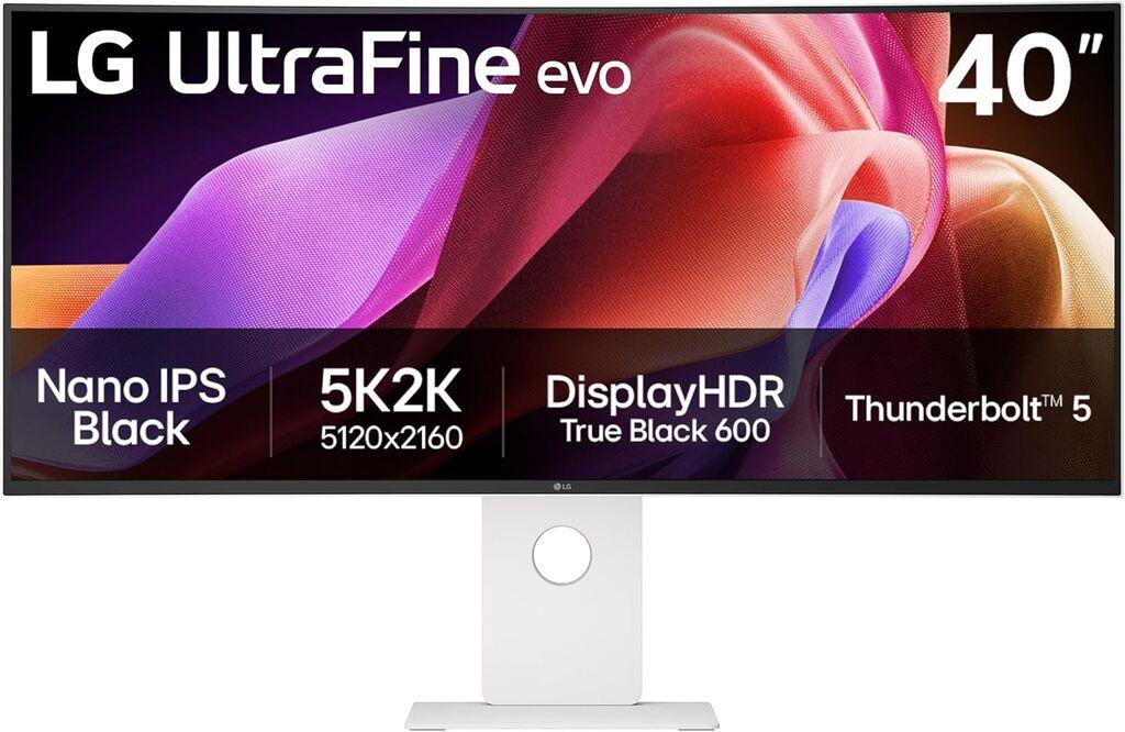 LG Monitor 40U990A-W 40"/IPS,zakrivljen,21:9/5120x2160/120Hz/5ms GtG/HDMIx2,DP,USB,Thunderbolt