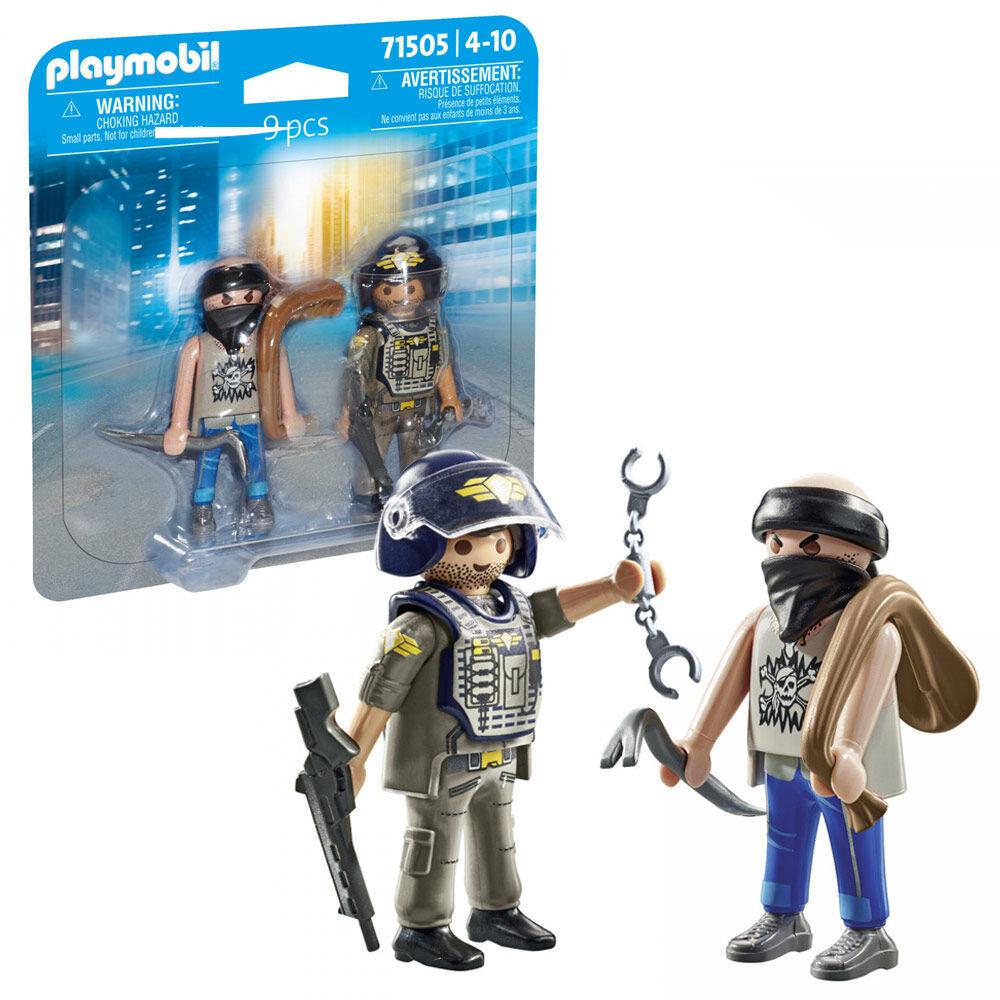 Playmobil Set za igru Policajac i pljačkaš, 9 delova