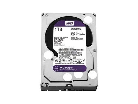 WD Hard disk, 3.5", 1 TB, WD10PURZ Purple 24/7, 5400 rpm, 64 MB, SATA3
