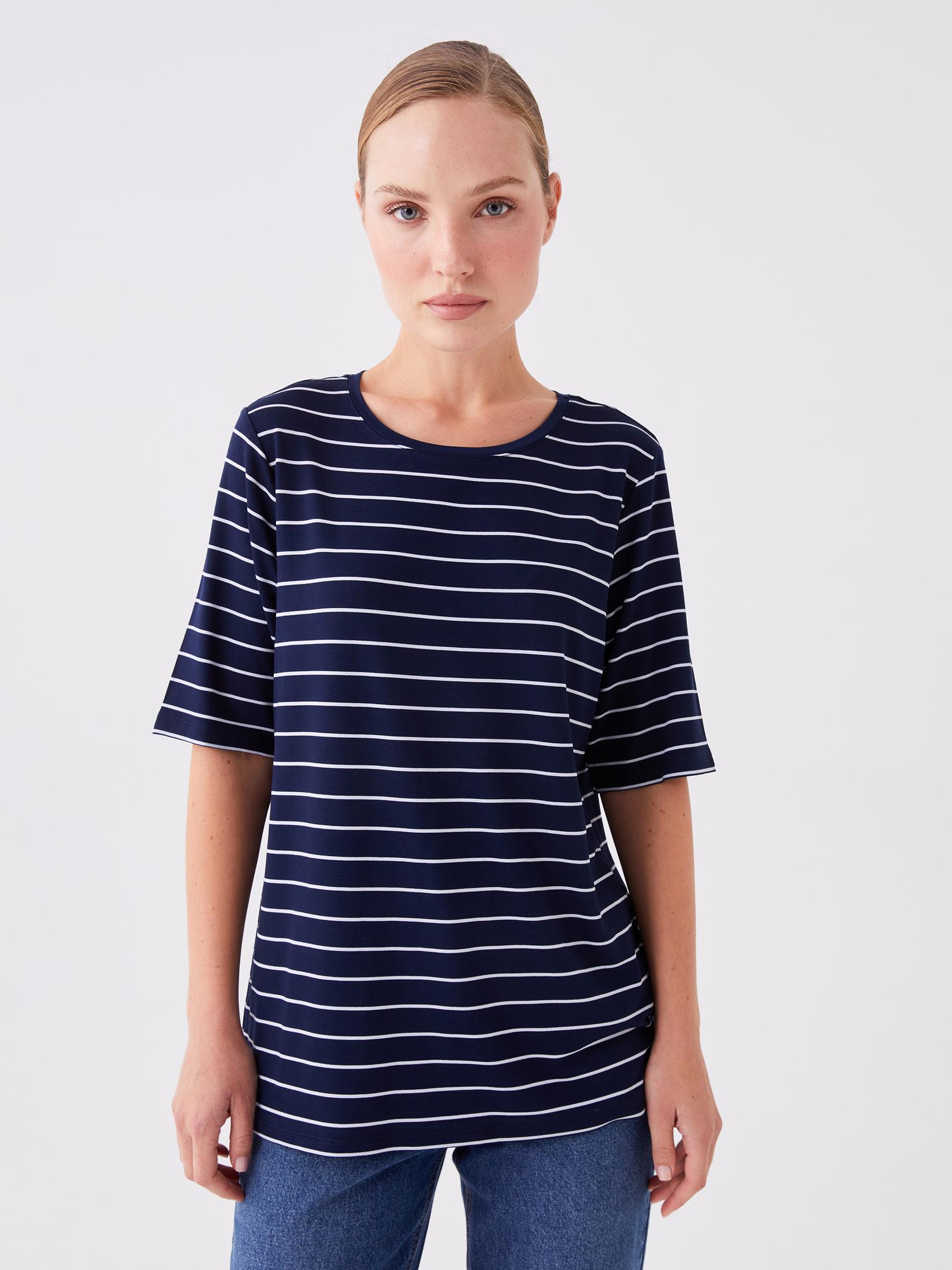 LC Waikiki Ženska majica S48488Z8-LGS, Teget