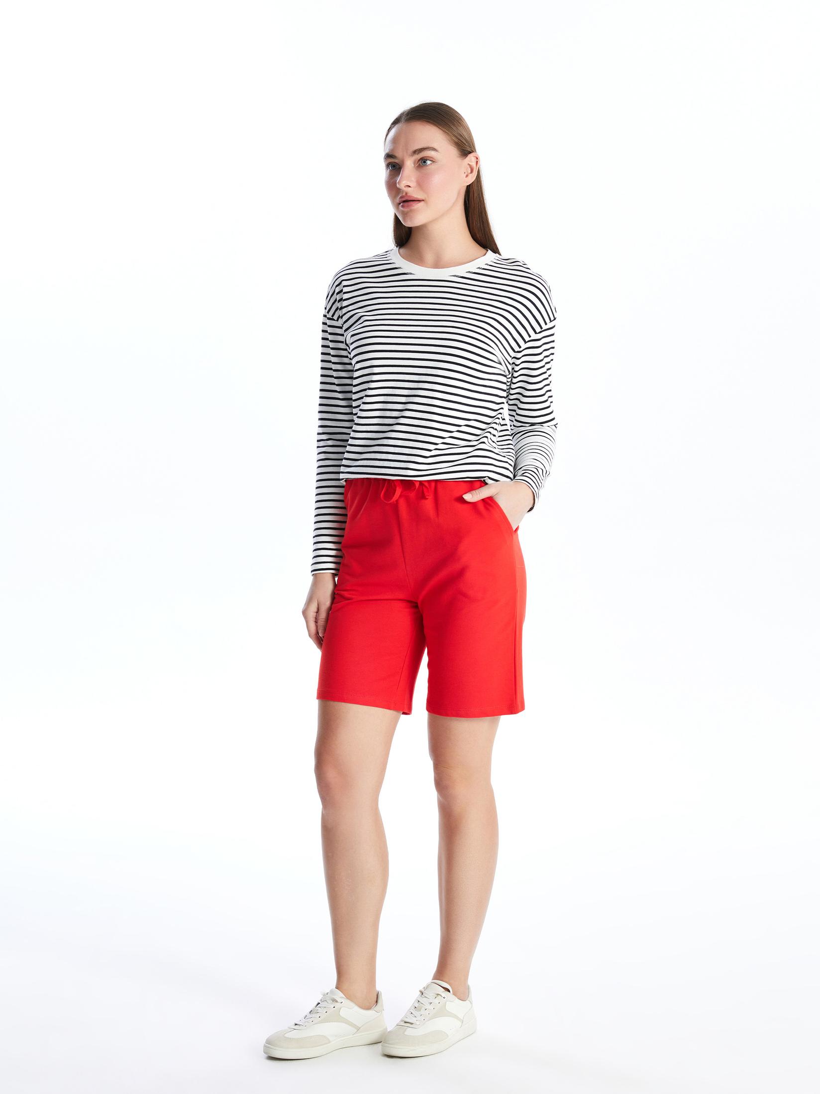 LC Waikiki Ženski šorts S4IM46Z8-GYE, Crveni