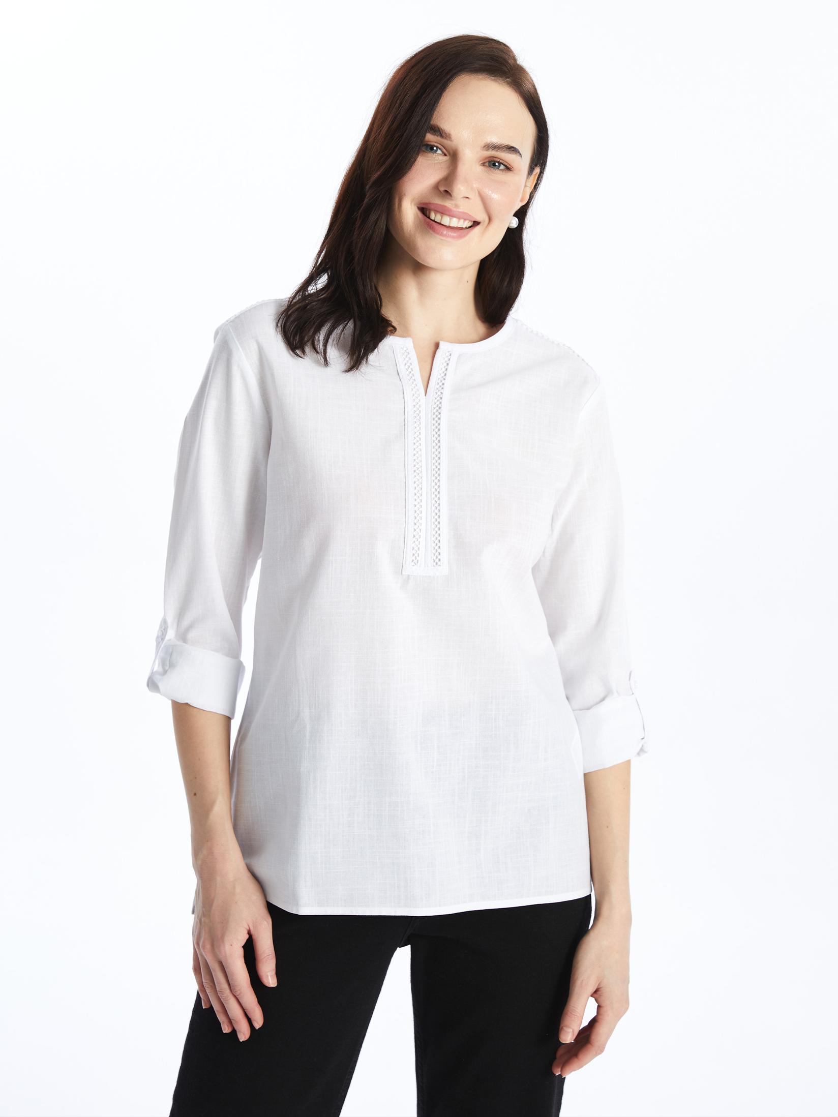 LC Waikiki Ženska bluza S4BI86Z8-EEW, Krem