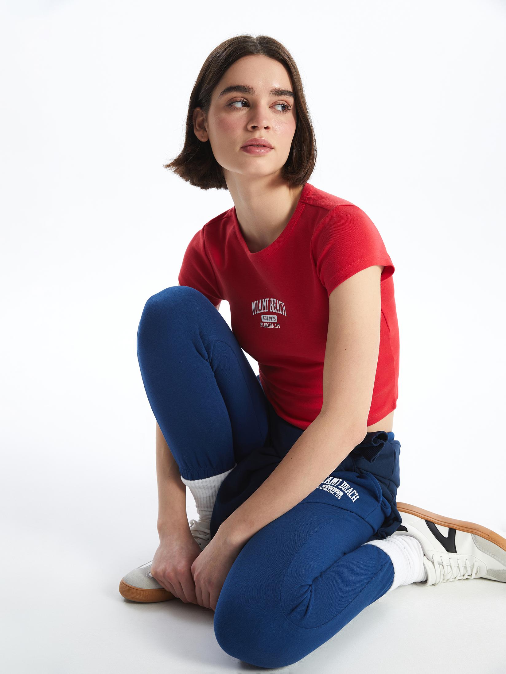 LC Waikiki Ženska majica S4J734Z8-H0P, Crvena