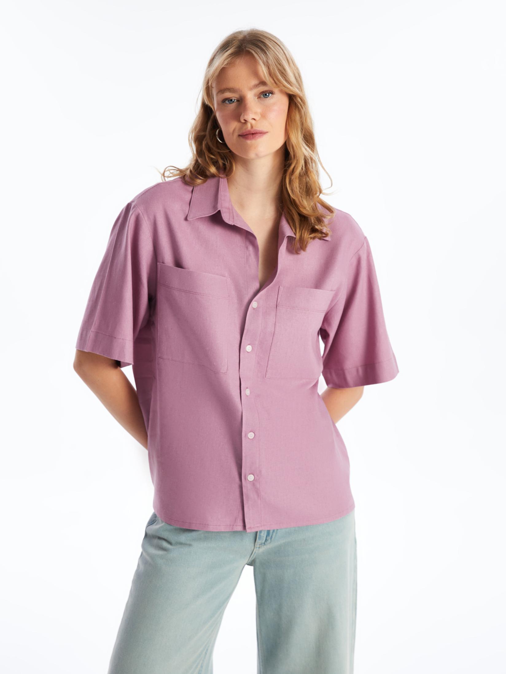 LC Waikiki Ženska košulja S4FS25Z8-H2D, Ljubičasta