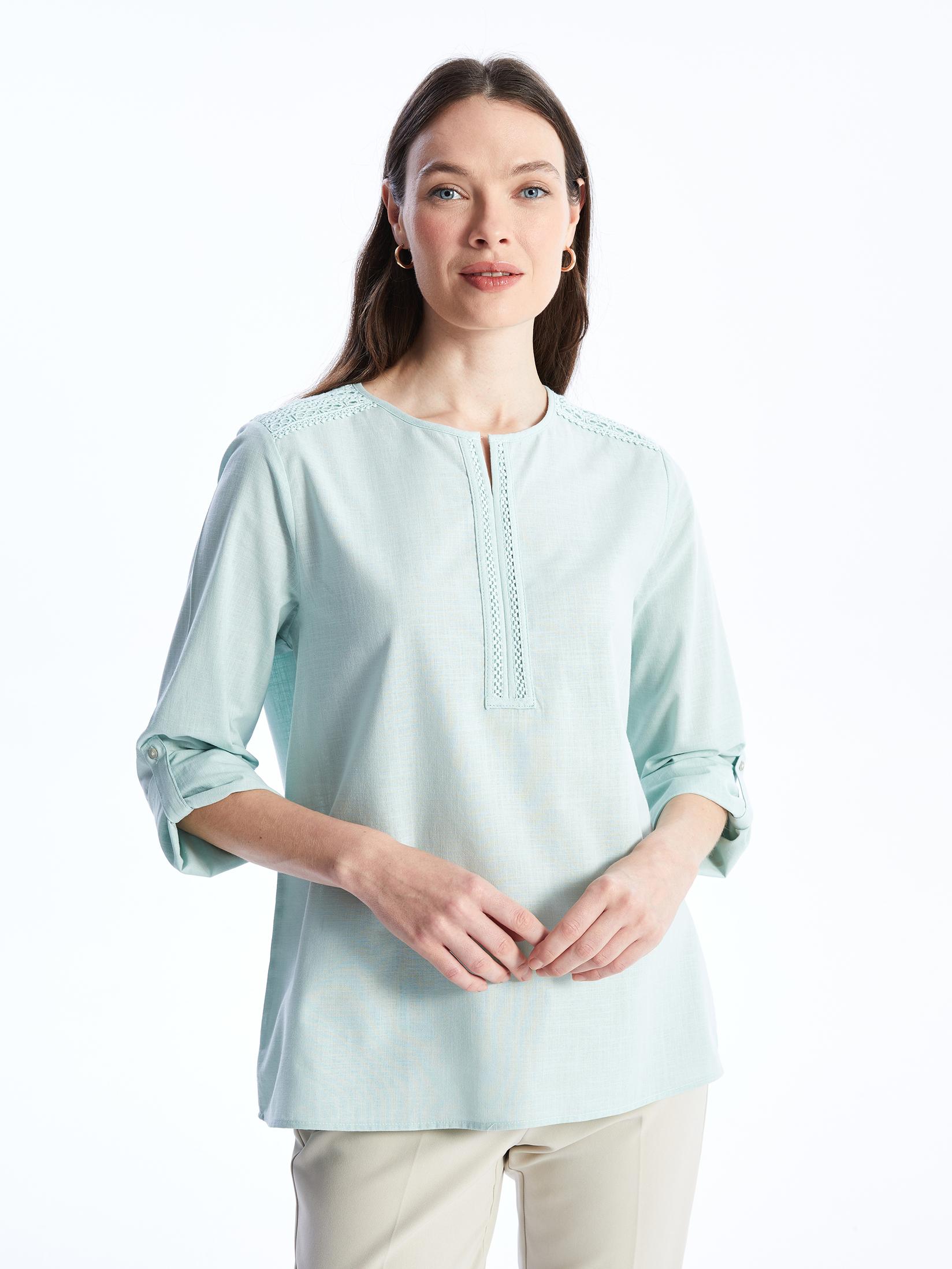 LC Waikiki Ženska bluza S48459Z8-GAQ, Tirkizna