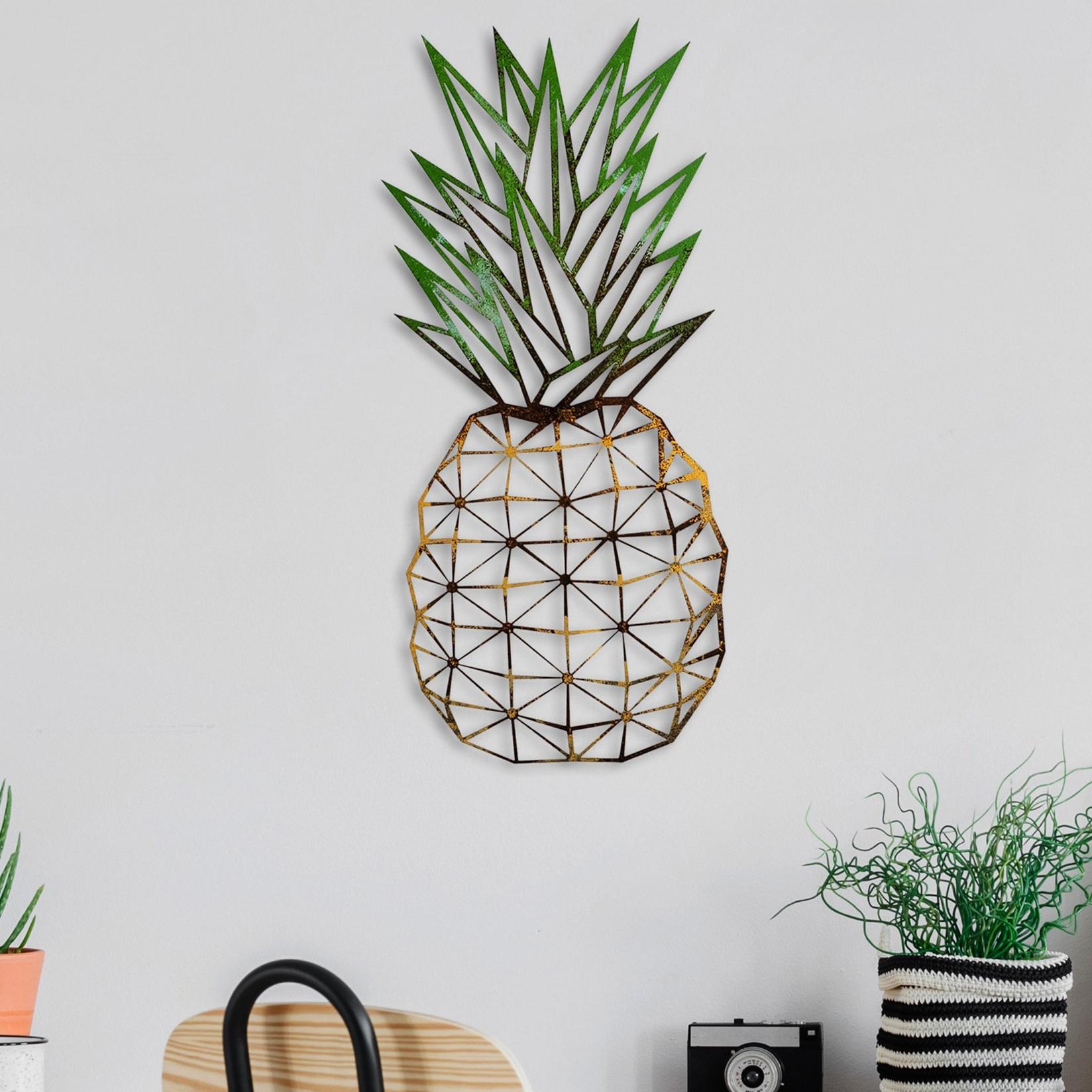 Wallity Zidna dekoracija Pineapple 223, 56x24x1.5 cm, Šarena