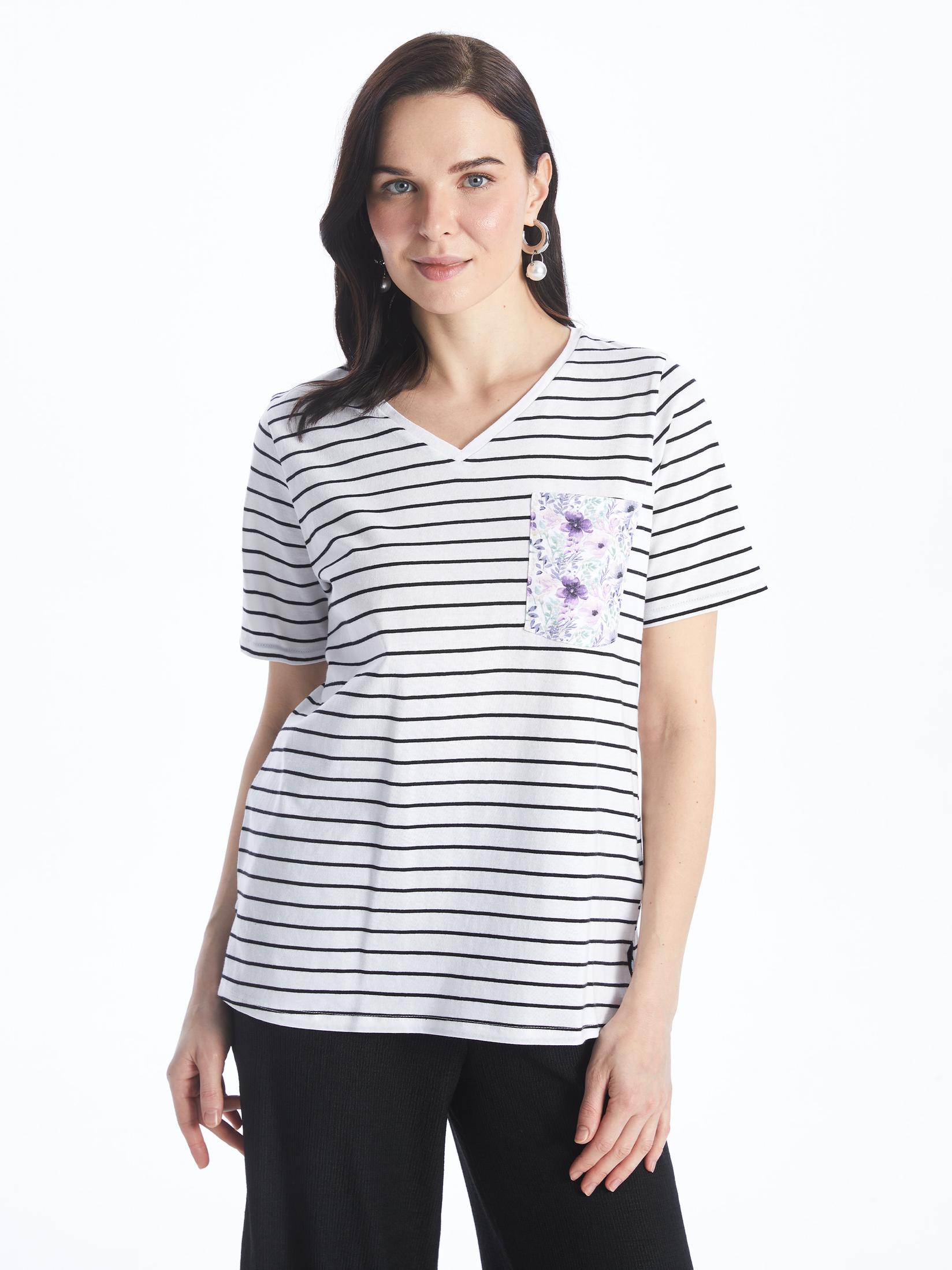 LC Waikiki Ženska majica S4GC18Z8-LJX, Bela