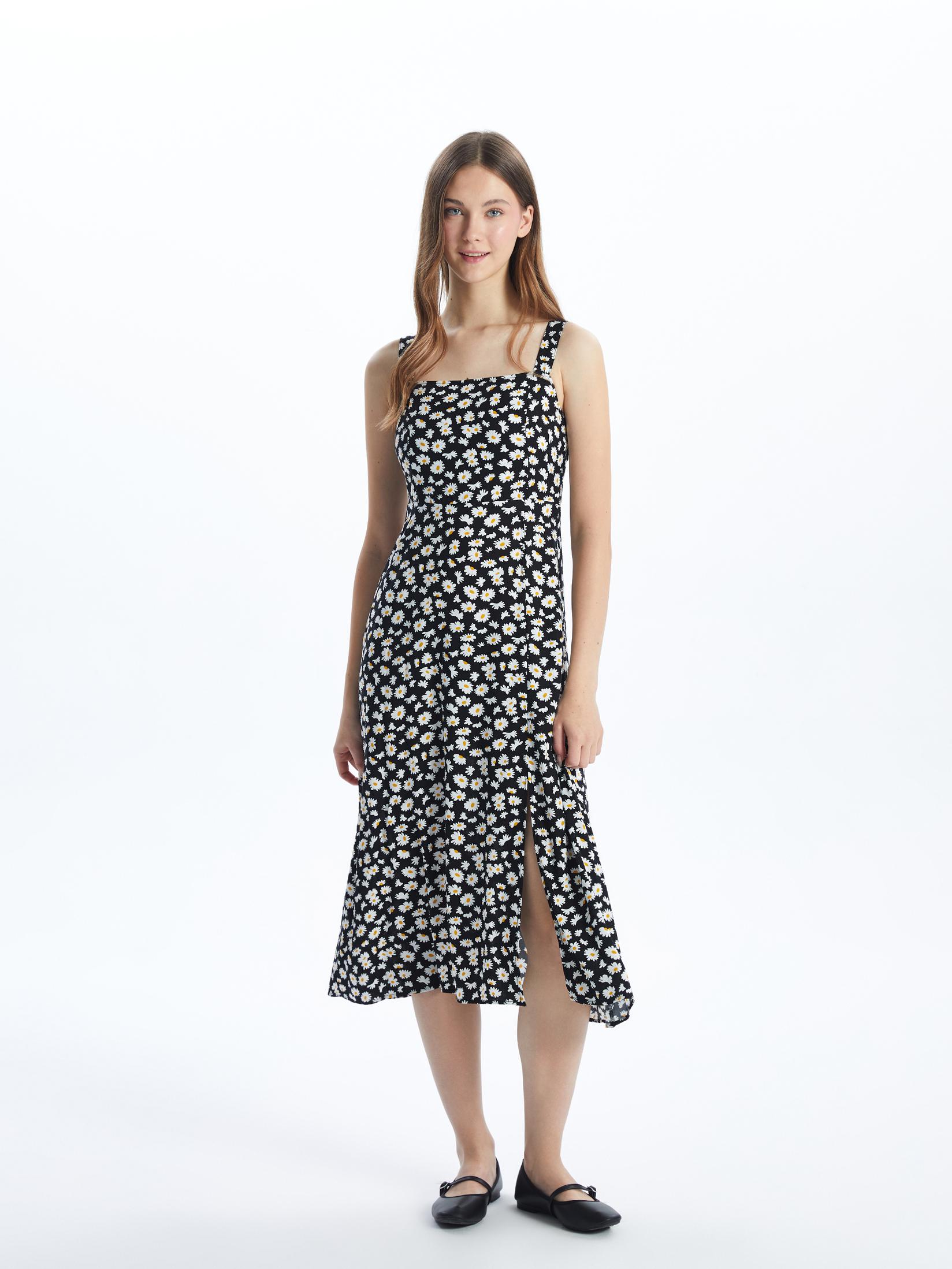 LC Waikiki Ženska haljina S5DP82Z8-HUC, Crna