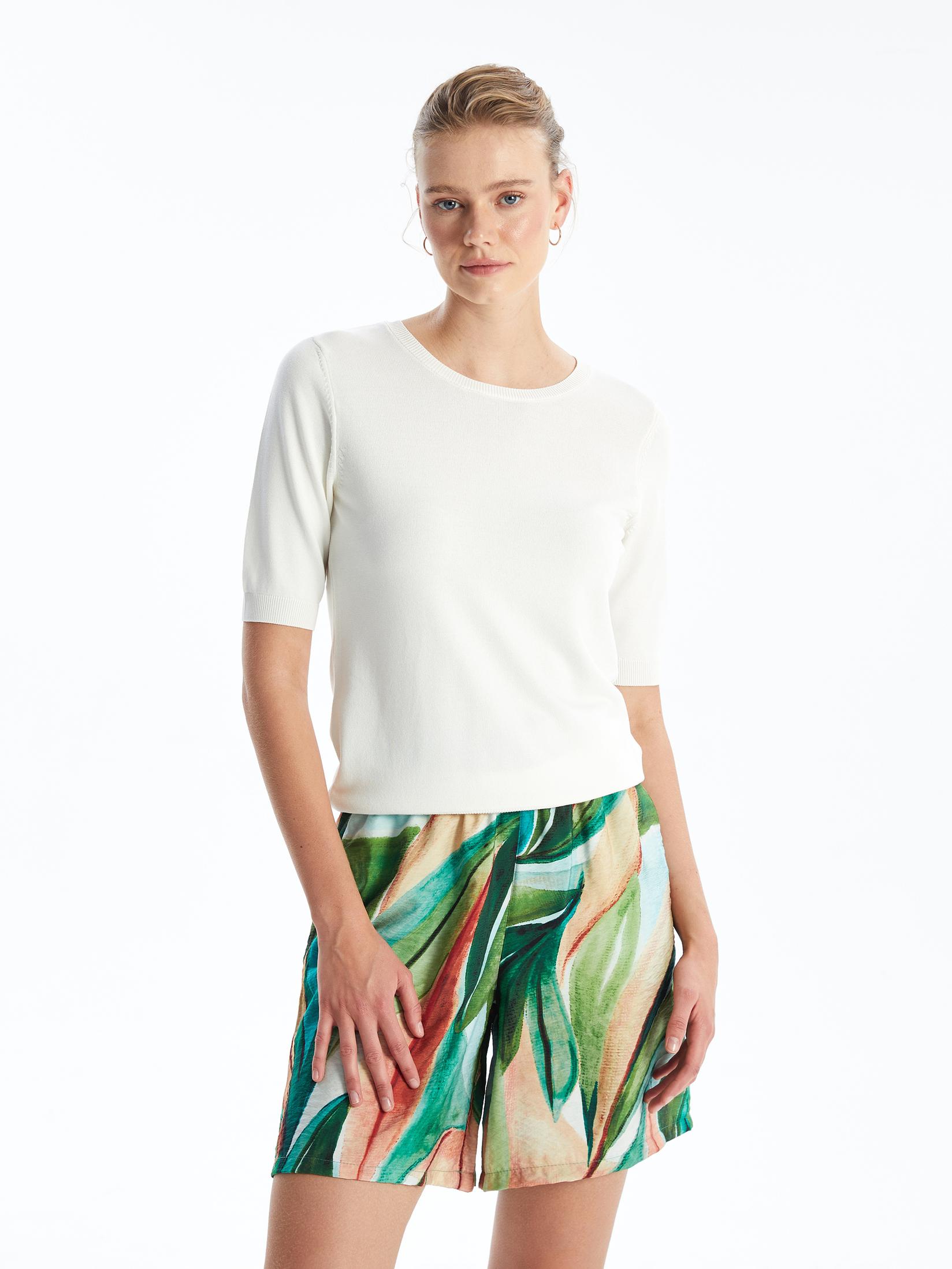 LC Waikiki Ženski šorts S4L025Z8-LRR, Zeleni