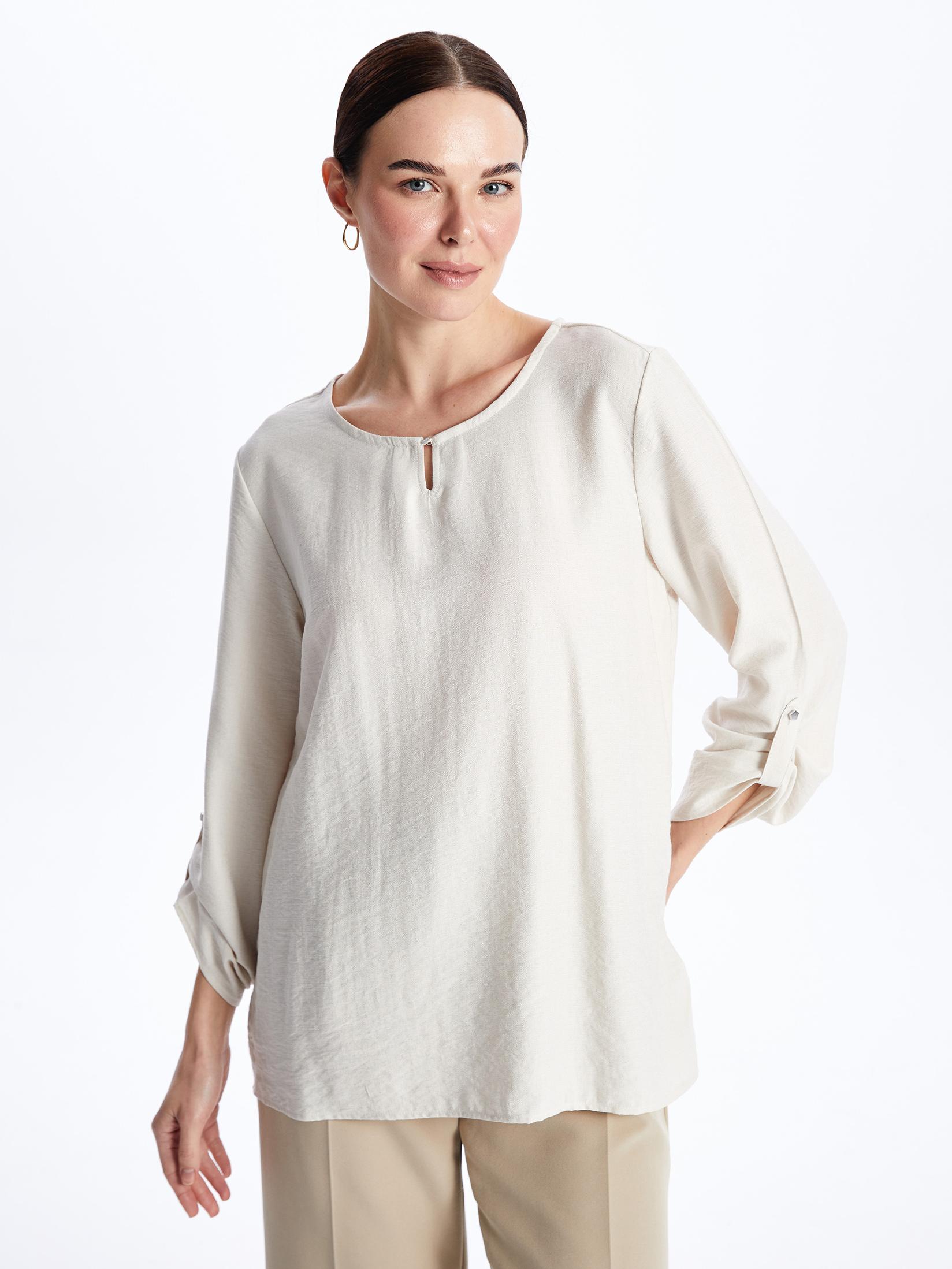 LC Waikiki Ženska bluza S4BI87Z8-FXP, Siva