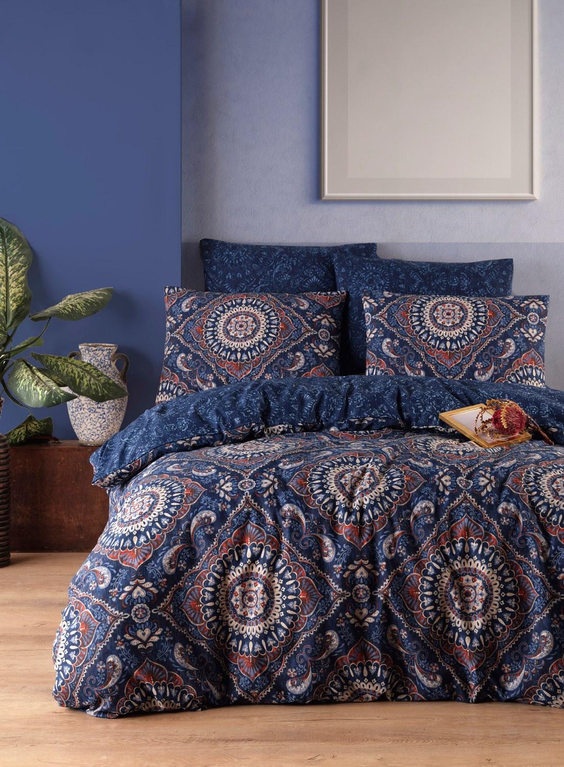 L'essentiel Maison Komplet posteljina Varak, 200x220 cm, 220x240 cm, Tamnoplava