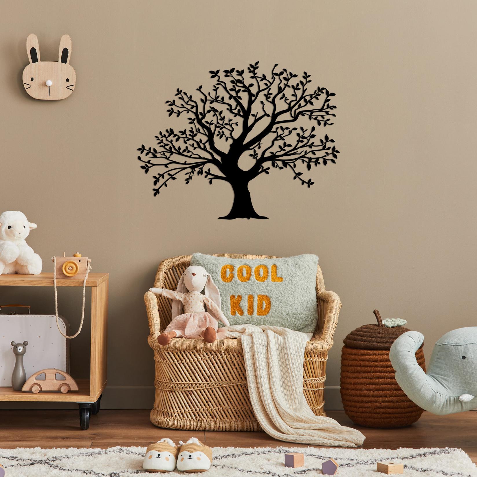 Wallity Zidna dekoracija Monumental Tree-515, 54x70 cm, 1.5 mm, Crna