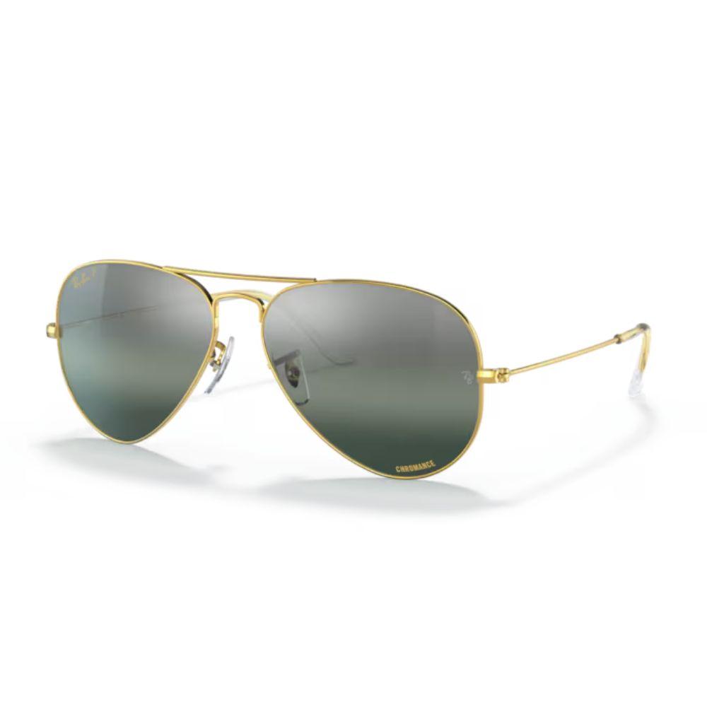 Ray Ban Naočare za sunce Chromance Aviator 0RB3025 9196G6 58, Polarizovane, Zlatne boje boje