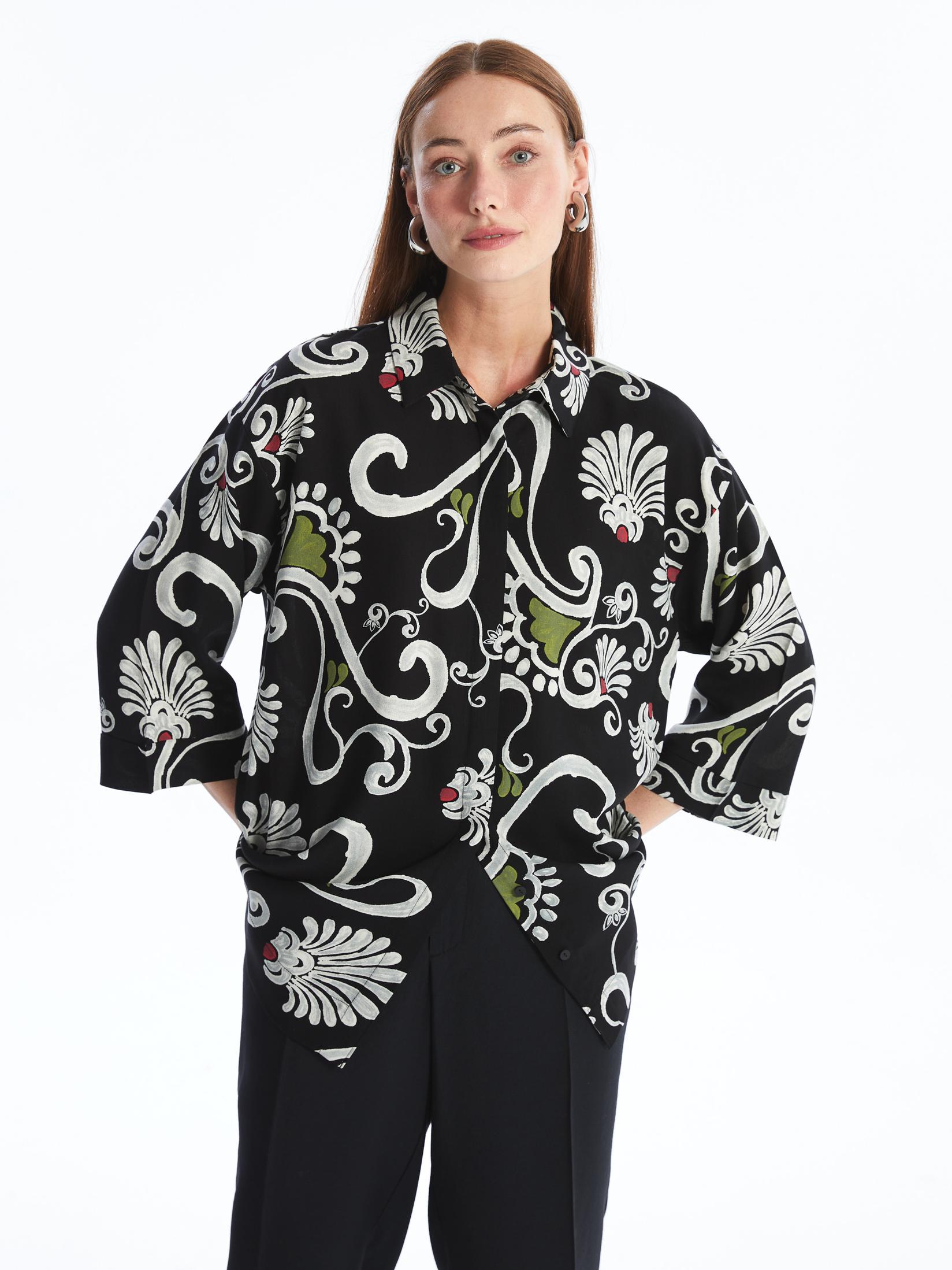 LC Waikiki Ženska košulja S4N746Z8-LQJ, Crna