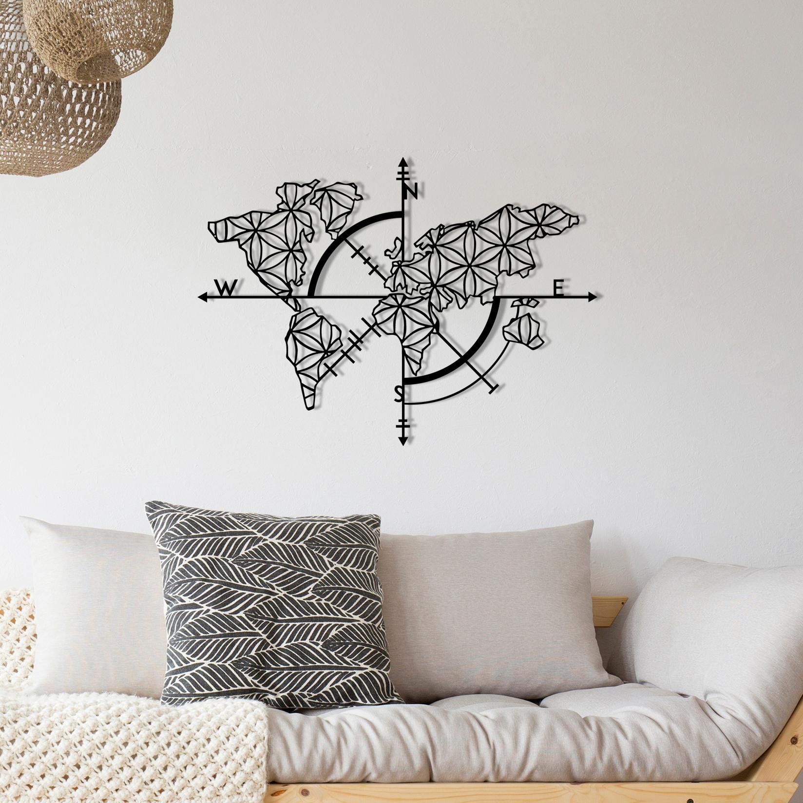 Wallity Zidna dekoracija Ritorno, 97x70 cm, 1.2mm, Crna