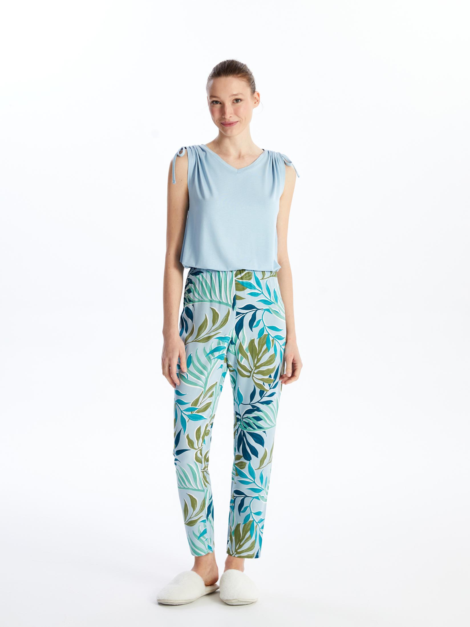 LC Waikiki Set ženske pidžame S4CJ49Z8-LRV, Sivi