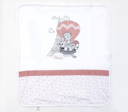 Tri drugara Prekrivač za bebe Tri drugara u Parizu, Roze