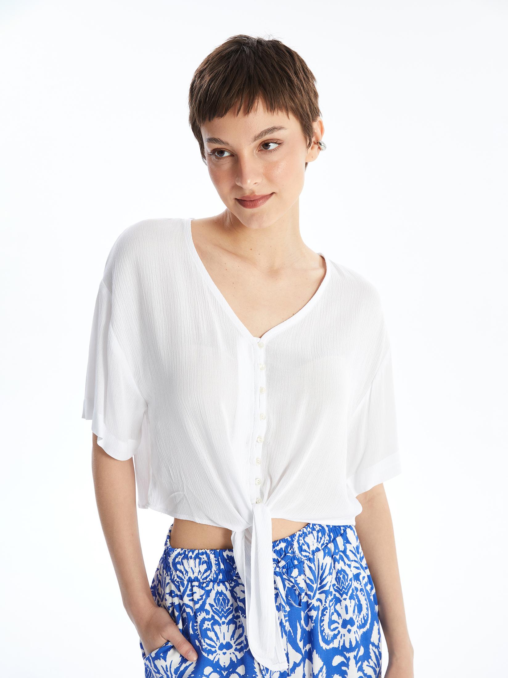 LC Waikiki Ženska bluza S4DC19Z8-R9J, Krem