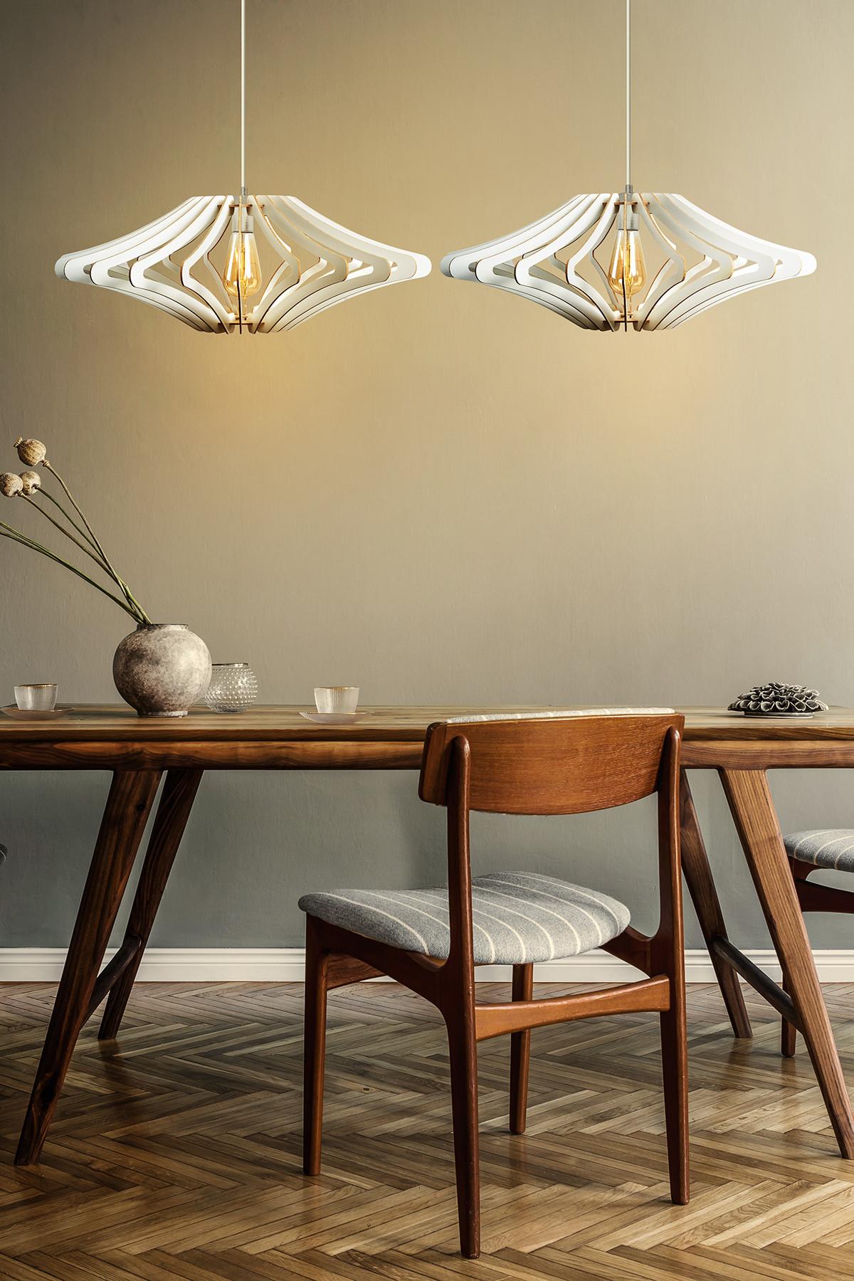 Opviq Luster 172, 19 cm E27, 40W, Beli