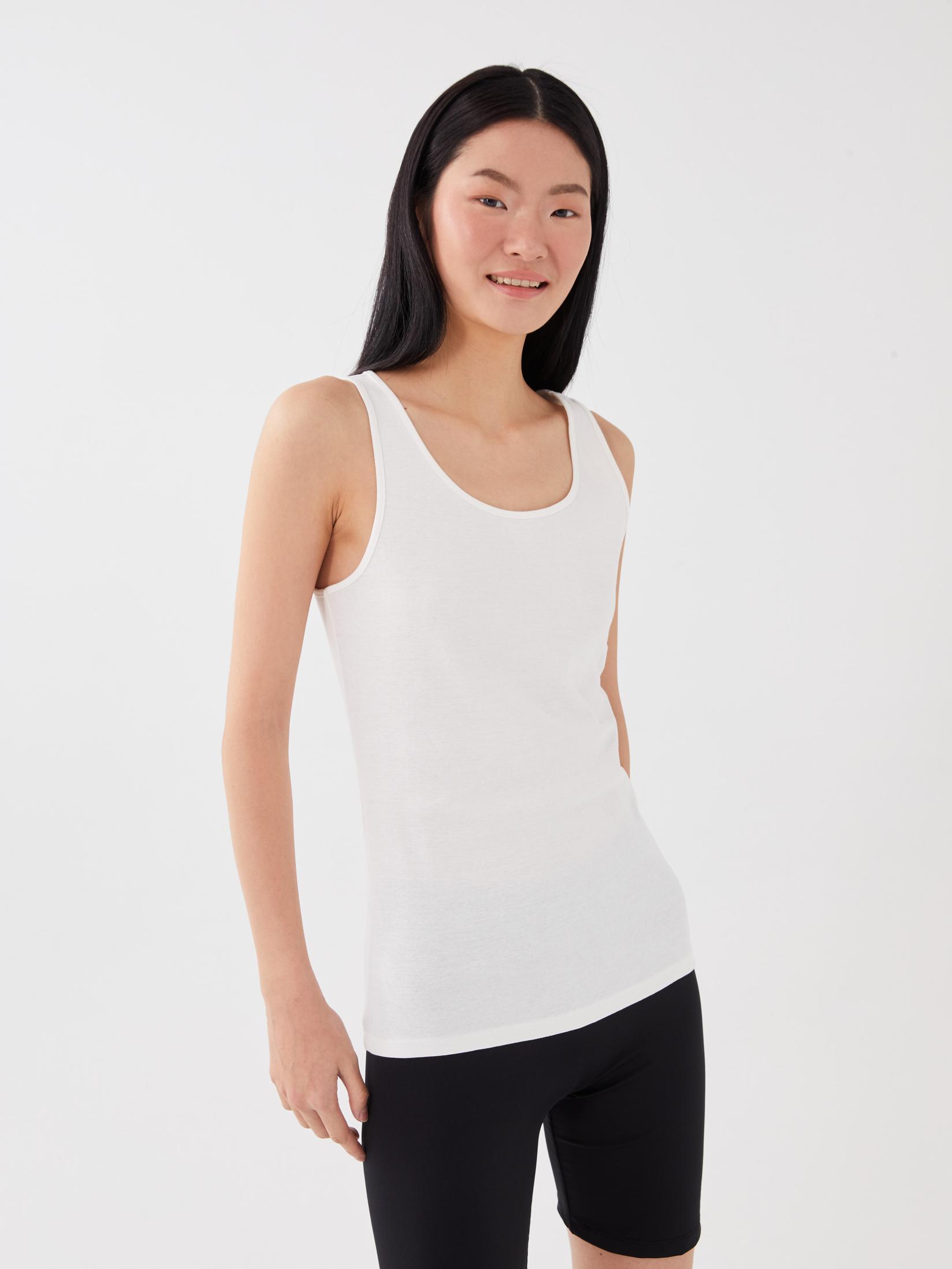 LC Waikiki Ženska majica bez rukava S33836Z8-R9J, Krem