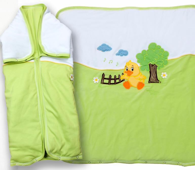 Tri drugara Pamučni prekrivač Pače, Zeleni