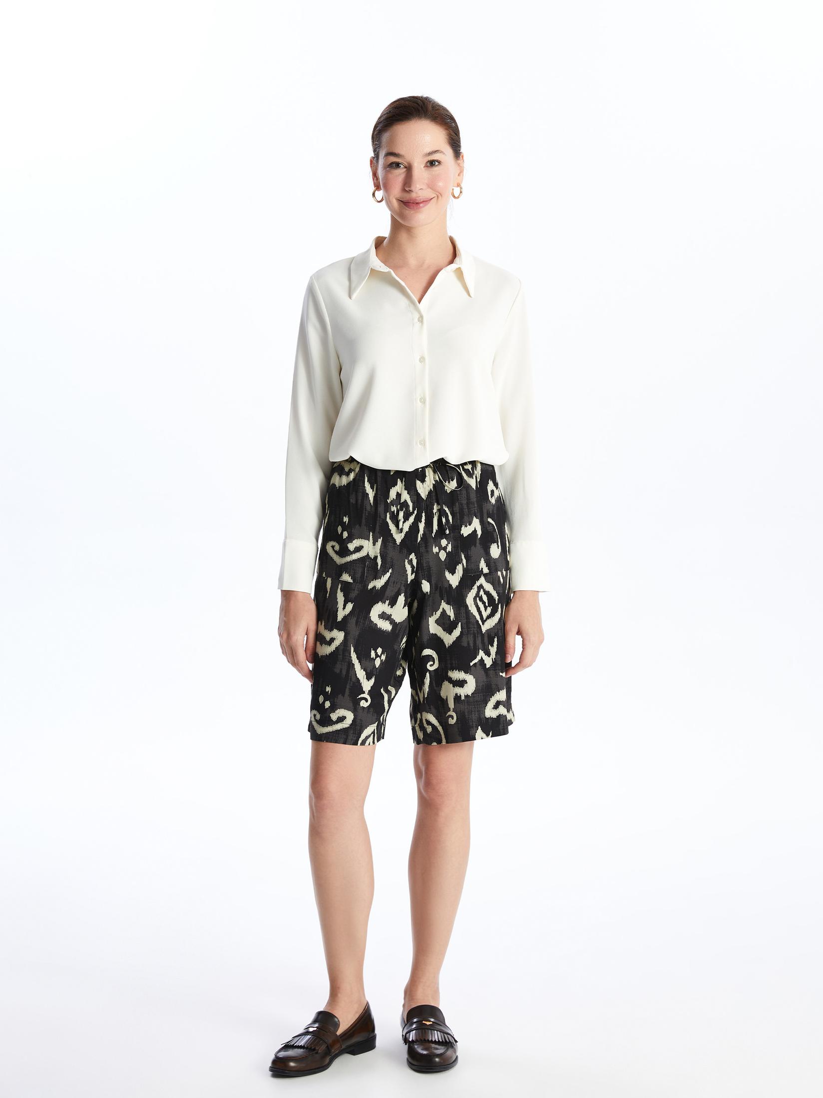 LC Waikiki Ženski šorts S4JF07Z8-LQJ, Crni