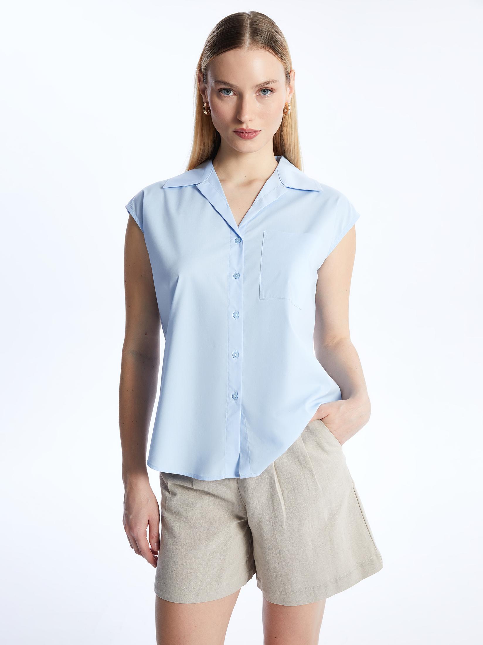 LC Waikiki Ženska košulja S4GB03Z8-Y8F, Plava