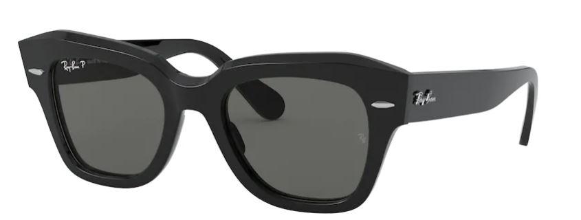 Ray Ban Naočare za sunce State Street 0RB2186 901/58 52, Polarizovane, Crne