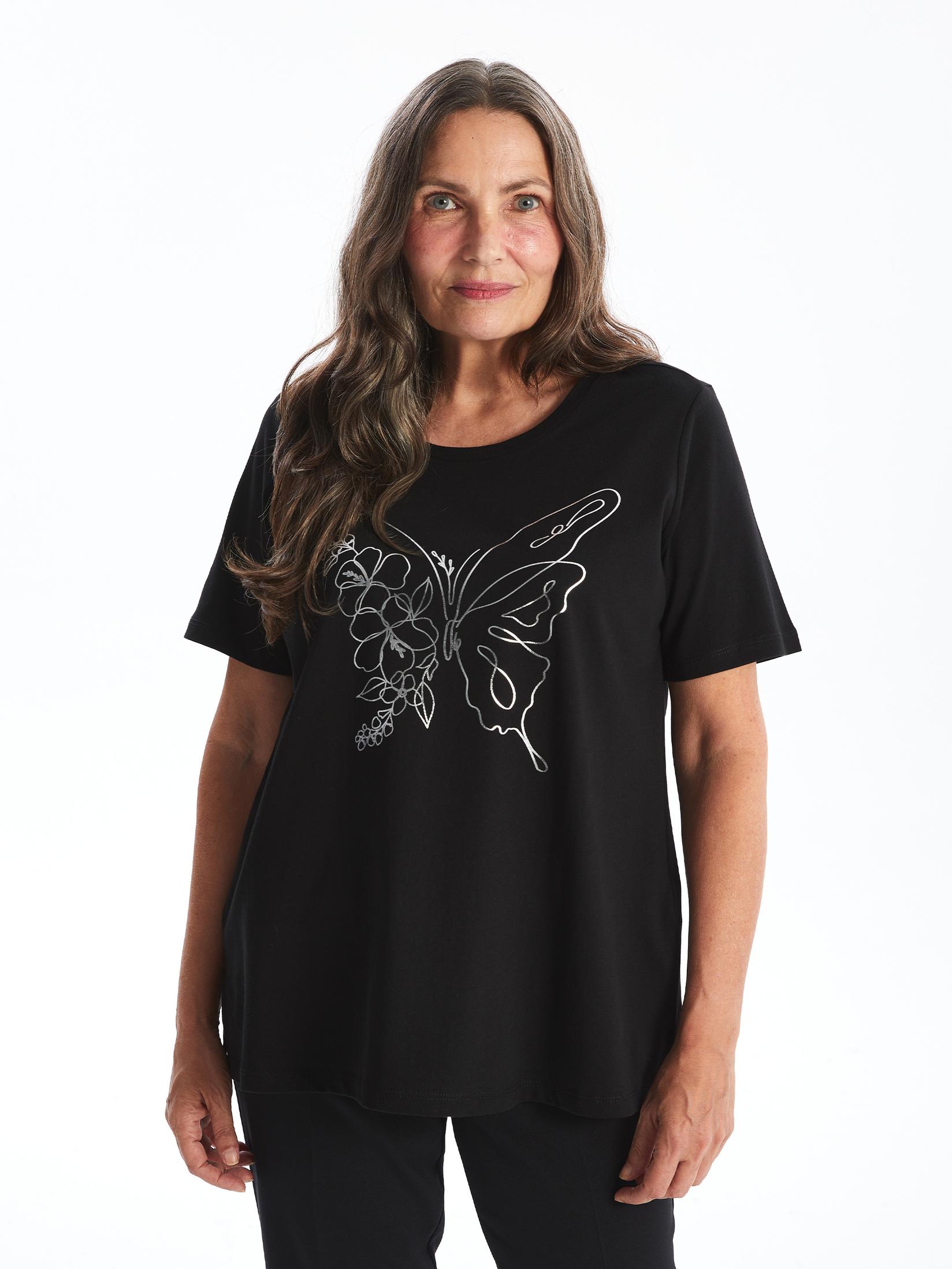 LC Waikiki Ženska majica S4OI78Z8-CVL, Crna