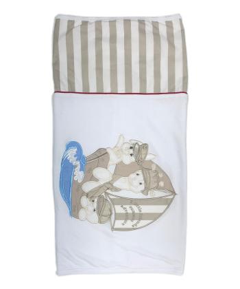 Tri drugara Prekrivač za bebe Tri drugara na moru, Bež