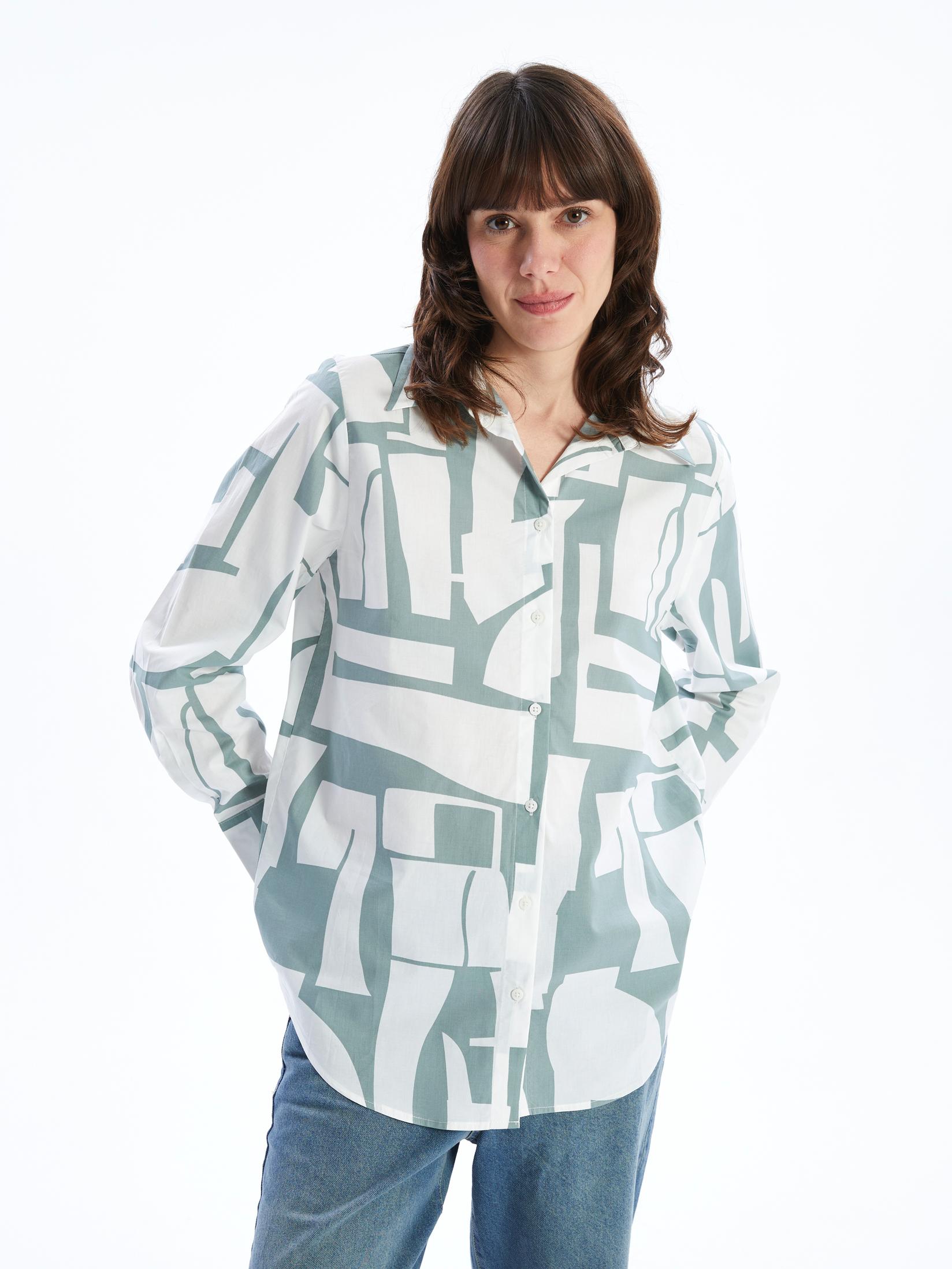 LC Waikiki Ženska košulja S5DJ46Z8-LRR, Zelena