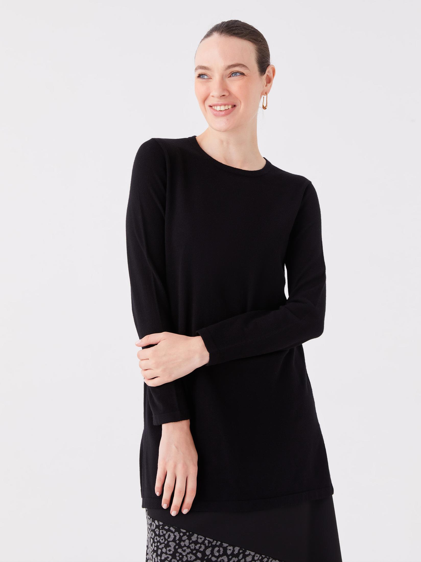 LC Waikiki Ženska tunika W3BH52Z8-CVL, Crna