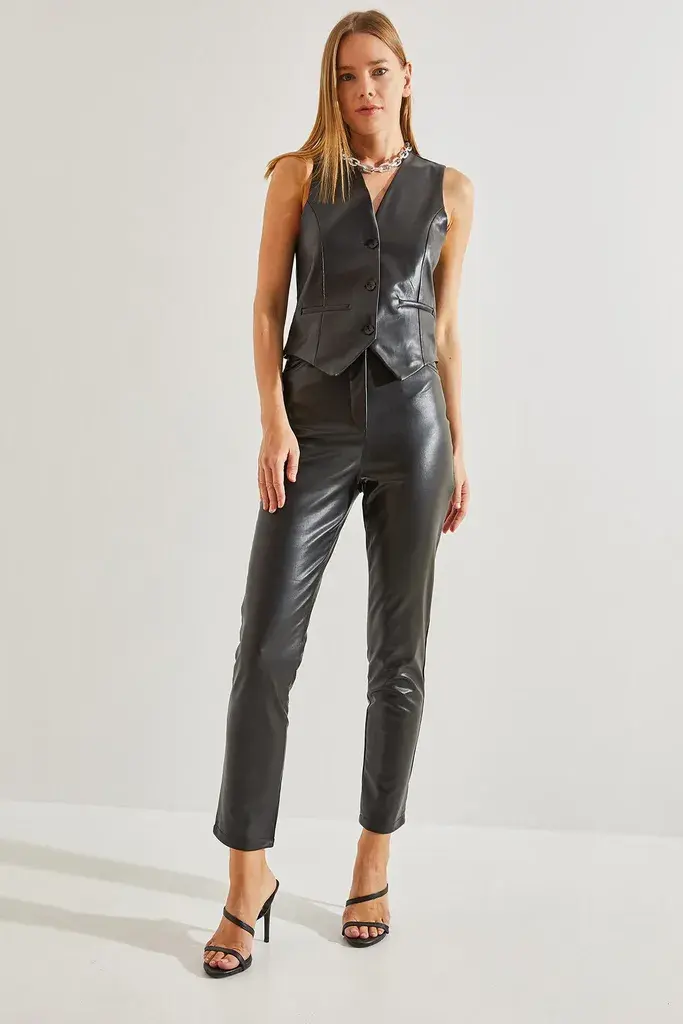 Bianco Lucci Ženske pantalone 40981020, Crne