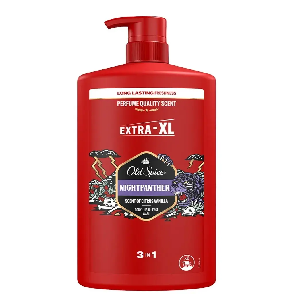 Old Spice Gel za tuširanje Nightpanther 3u1, 1 l