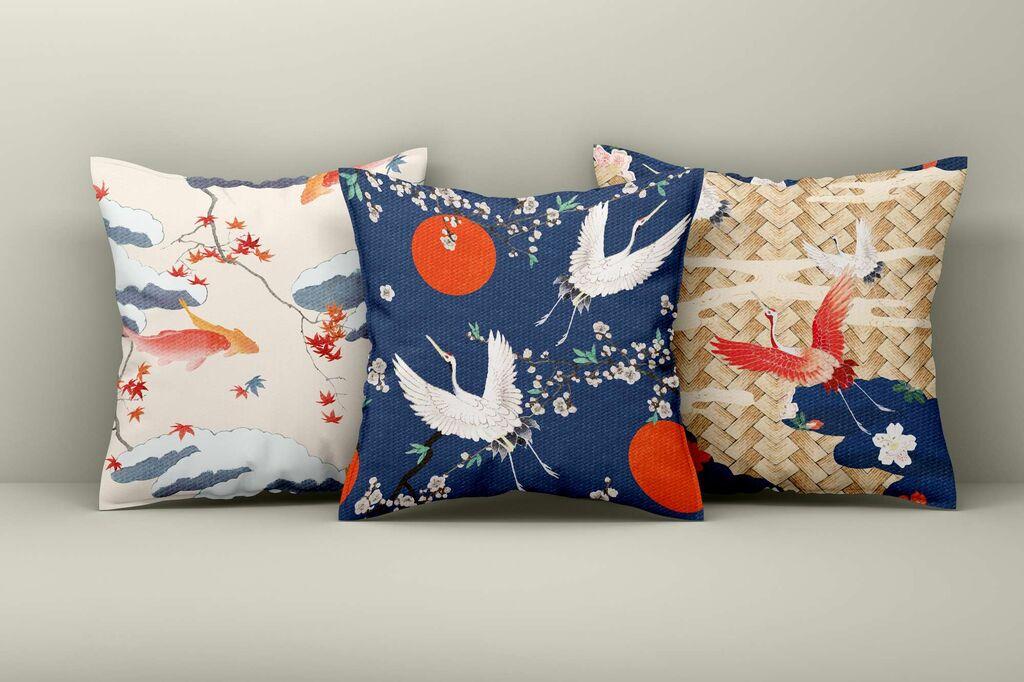 Aberto Design Set dekorativnih jastučnica Asr_plw25-21, 43x43 cm, 3 komada, Šarena