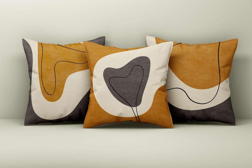 Aberto Design Set dekorativnih jastučnica Asr_plw25-33, 43x43 cm, 3 komada, Šarena