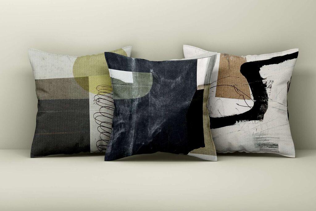 Aberto Design Set dekorativnih jastučnica Asr_plw25-39, 43x43 cm, 3 komada, Šarena