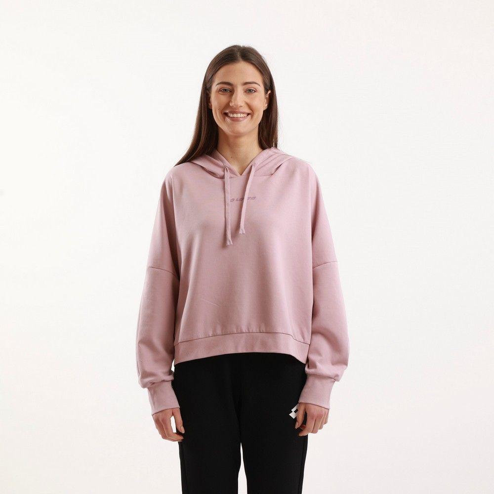 Lotto Ženski duks sa kapuljačom Plisse hoody, Prljavoroze