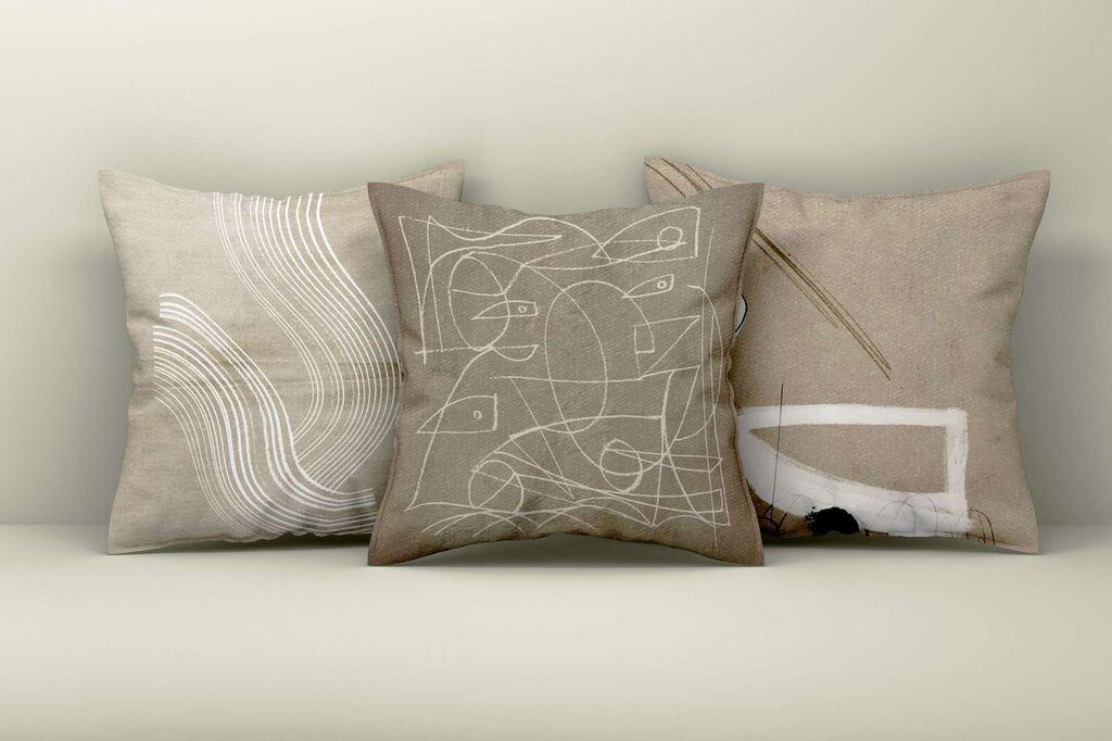 Aberto Design Set dekorativnih jastučnica Asr_plw25-40, 43x43 cm, 3 komada, Šarena