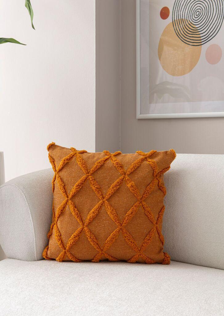 Aberto Design Dekorativna jastučnica Tuffet, 43x43 cm, Narandžasta