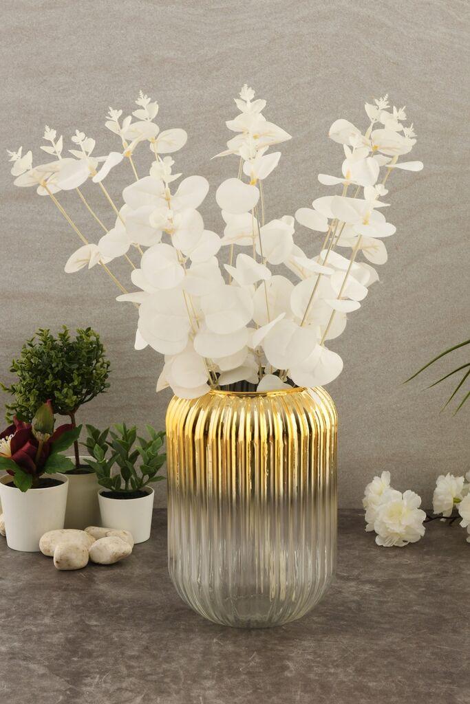 Aberto Design Vaza Line D20G, 10x20x10 cm, Zlatne boje