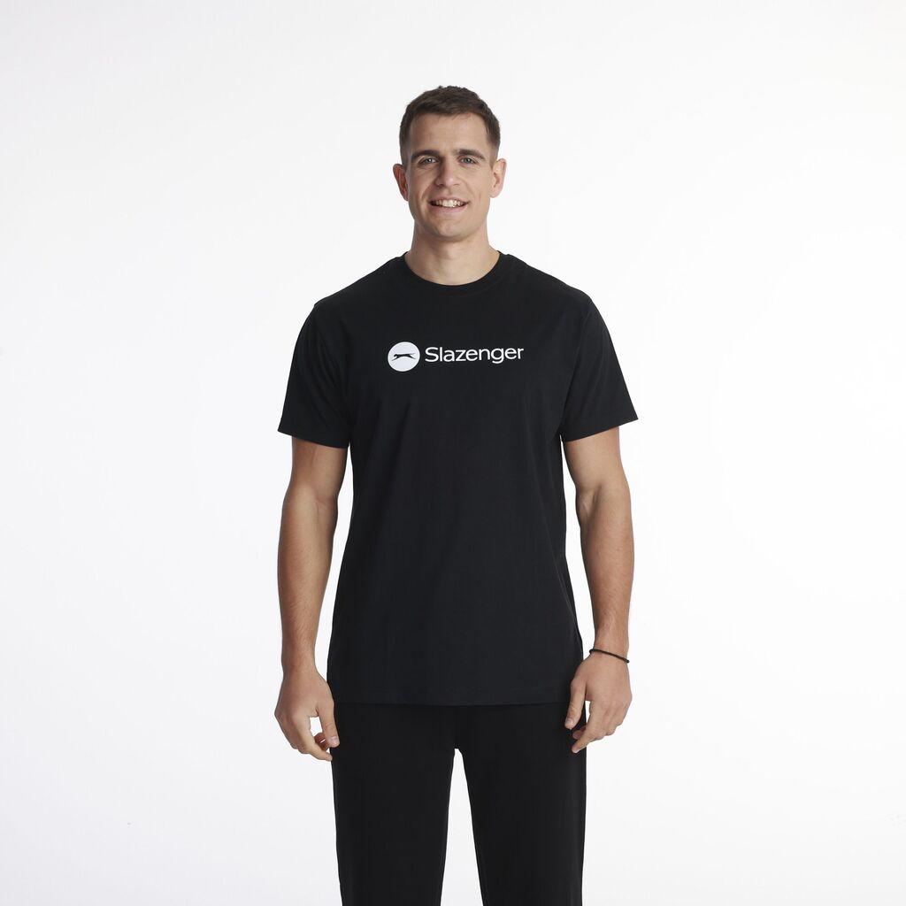 Slazenger Muška majica kratkih rukava Logo, Crna