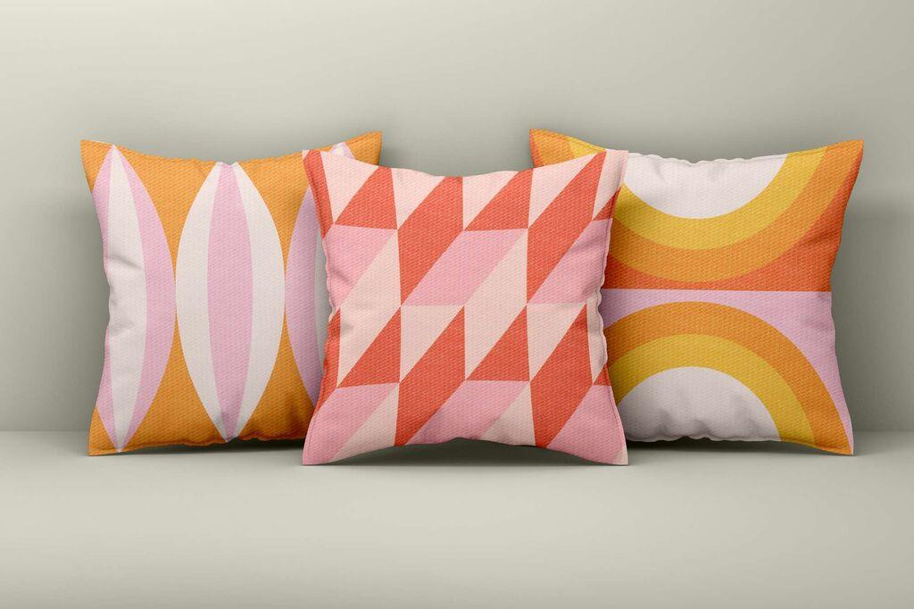 Aberto Design Set dekorativnih jastučnica Asr_plw25-8, 43x43 cm, 3 komada, Šarena